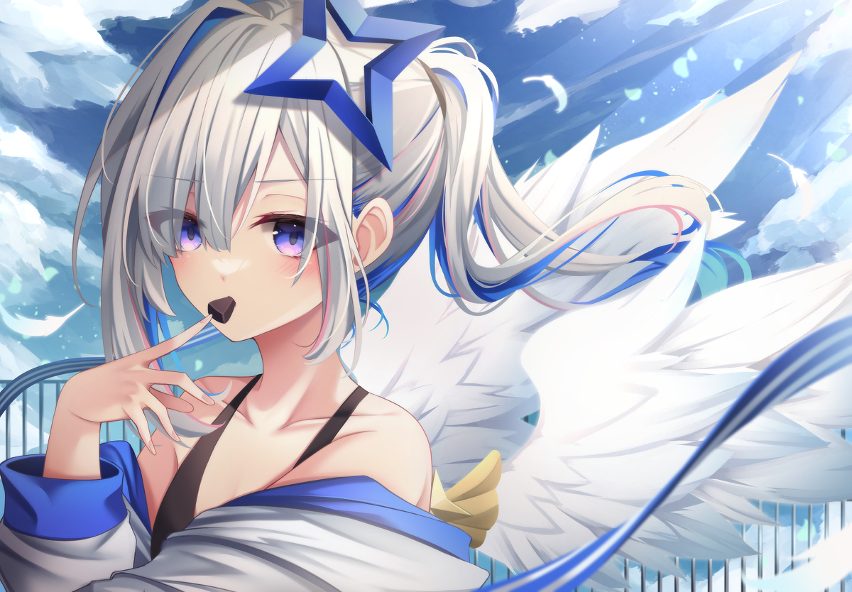 This is a pixiv picture whose title is 青い空.