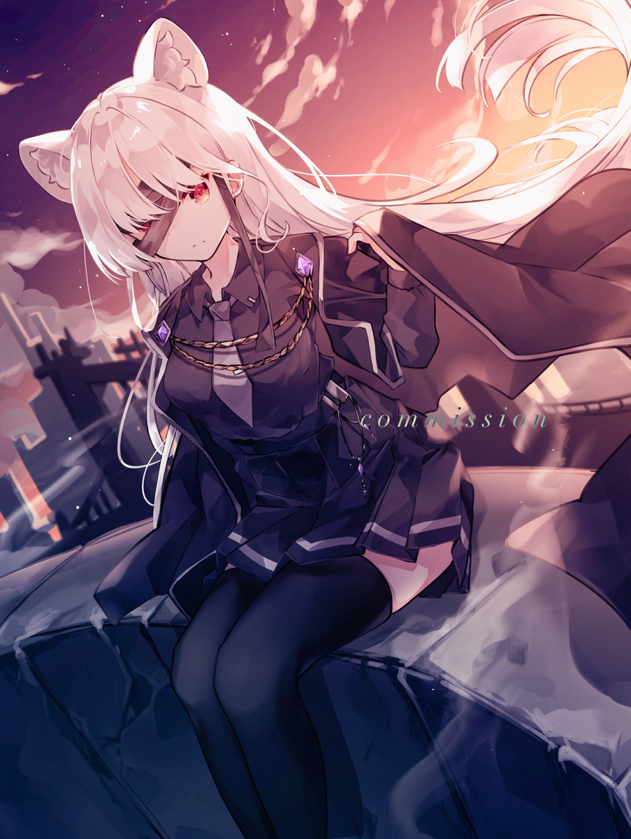 This is a pixiv picture whose title is commission.