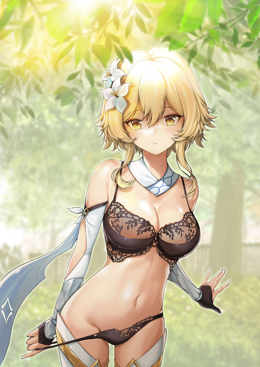 This is a pixiv picture whose title is 蛍(原神).