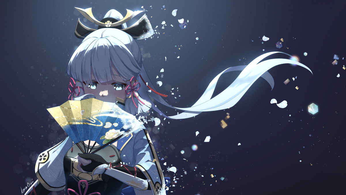 This is a pixiv picture whose title is 神里綾華.