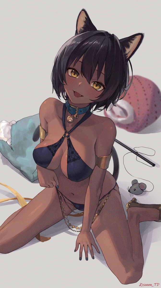 This is a pixiv picture whose title is 🐈‍⬛.