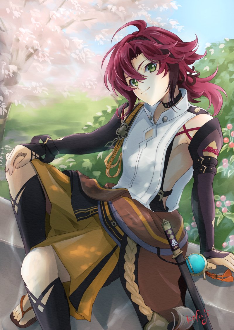 This is a pixiv picture whose title is 鹿野院.