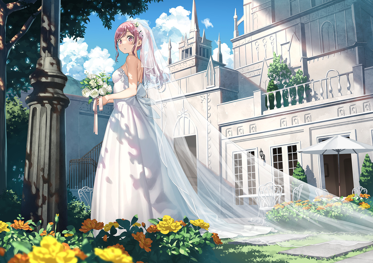 This is a pixiv picture whose title is wedding.