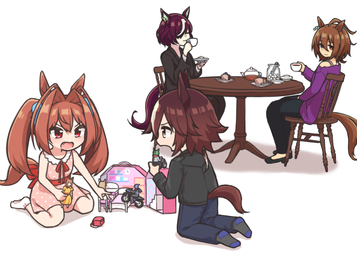 This is a pixiv picture whose title is 親子.