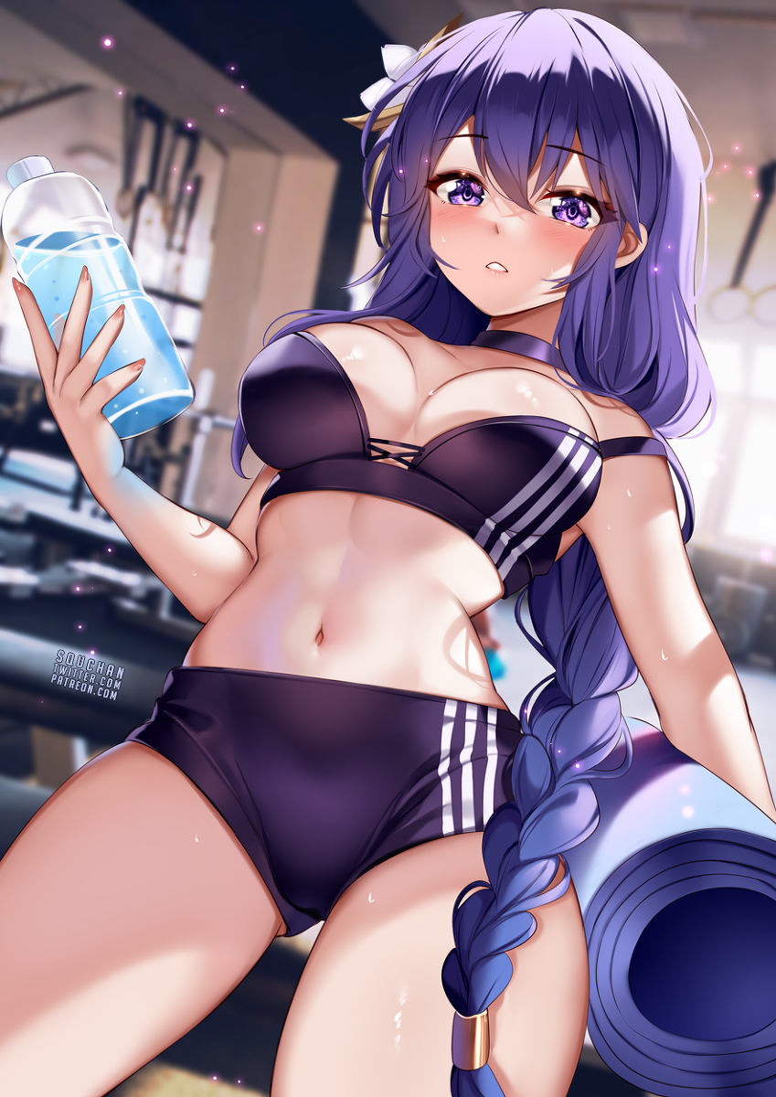 This is a pixiv picture whose title is 雷電将軍.