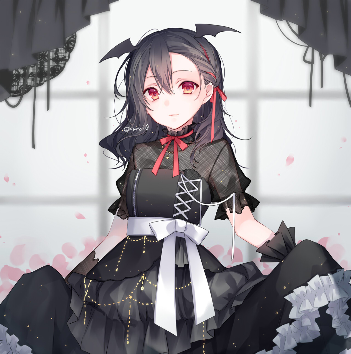 This is a pixiv picture whose title is 黒.