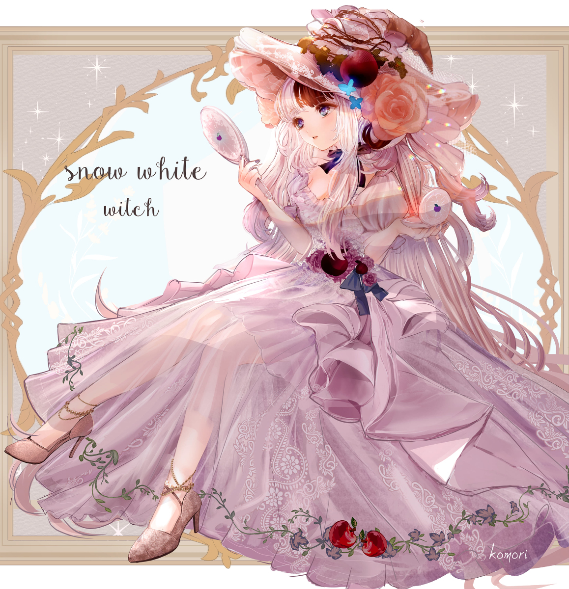 This is a pixiv picture whose title is 白雪姫×コスメ魔女(全身版).