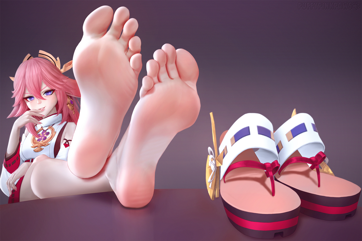 This is a pixiv picture whose title is COMMISSION: Yae Miko.