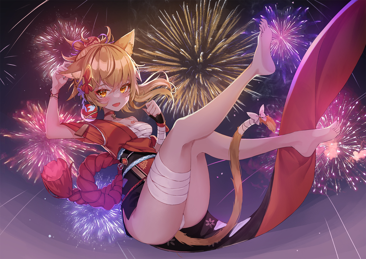 This is a pixiv picture whose title is 宵宮.