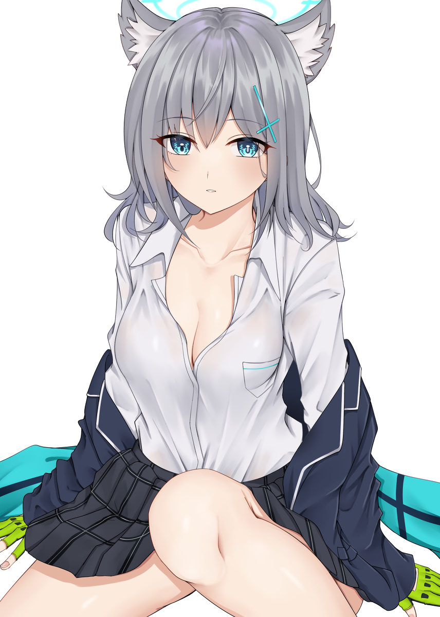This is a pixiv picture whose title is 誘いシロコ.
