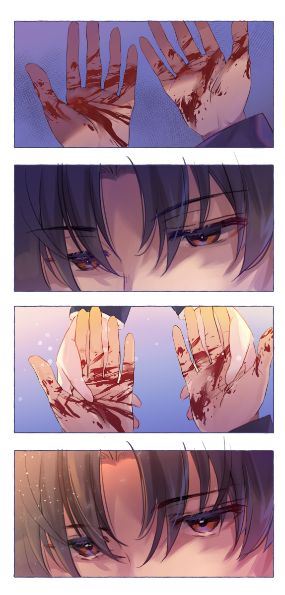This is a pixiv picture whose title is 「生きる理由」と「生まれて来た理由」シンエイ・ノウゼン誕生日.