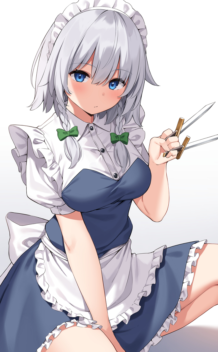 This is a pixiv picture whose title is 咲夜.