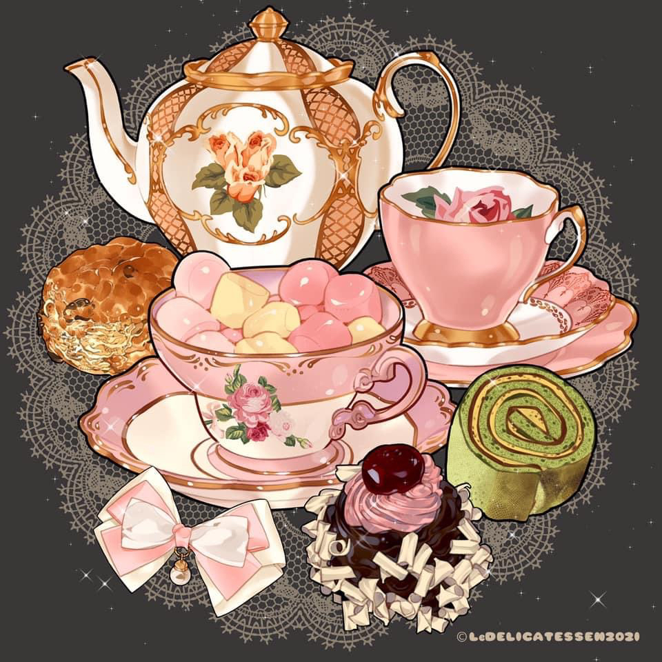 This is a pixiv picture whose title is Teatime.