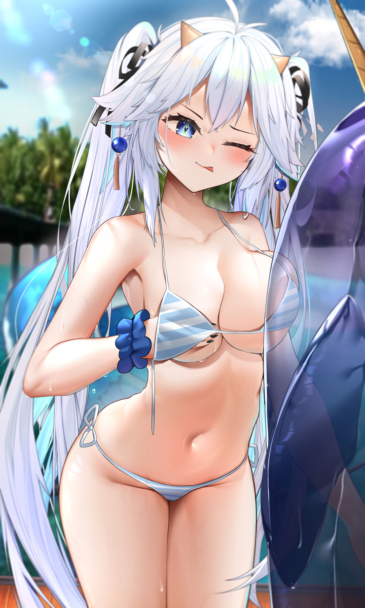 This is a pixiv picture whose title is Bikini Dargon vei~.