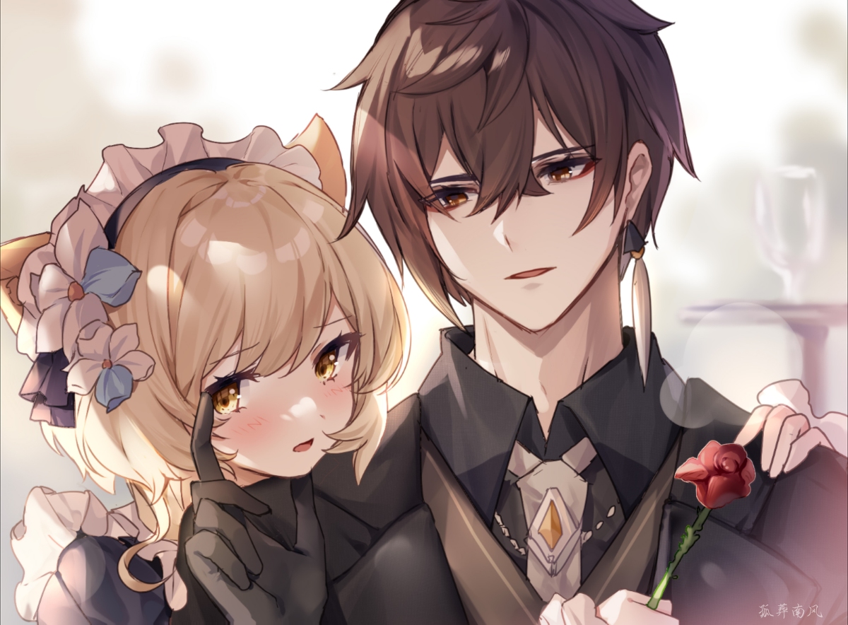 This is a pixiv picture whose title is 钟荧.