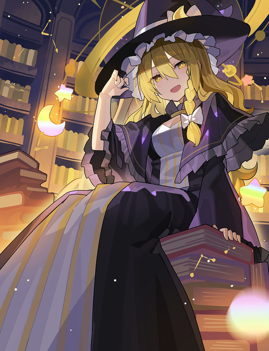 This is a pixiv picture whose title is パチェ魔理沙.