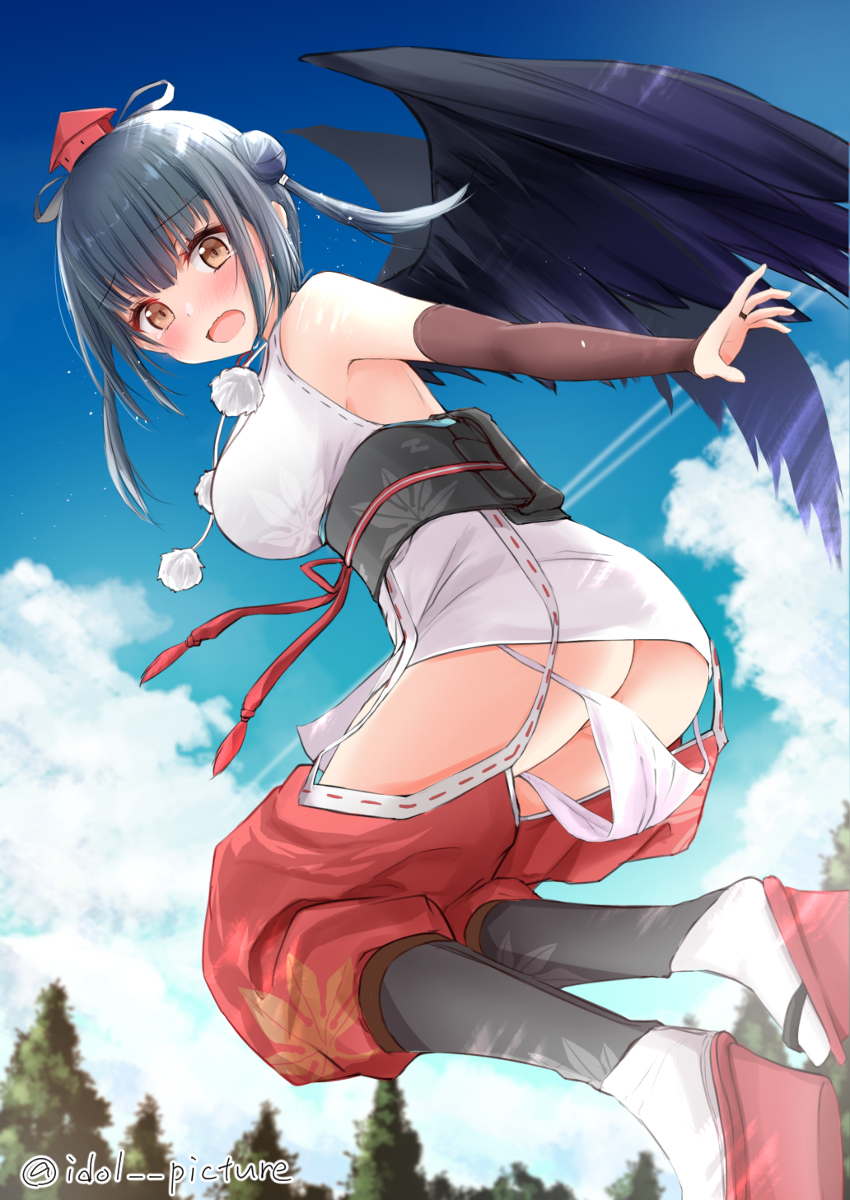 This is a pixiv picture whose title is ハプニング.