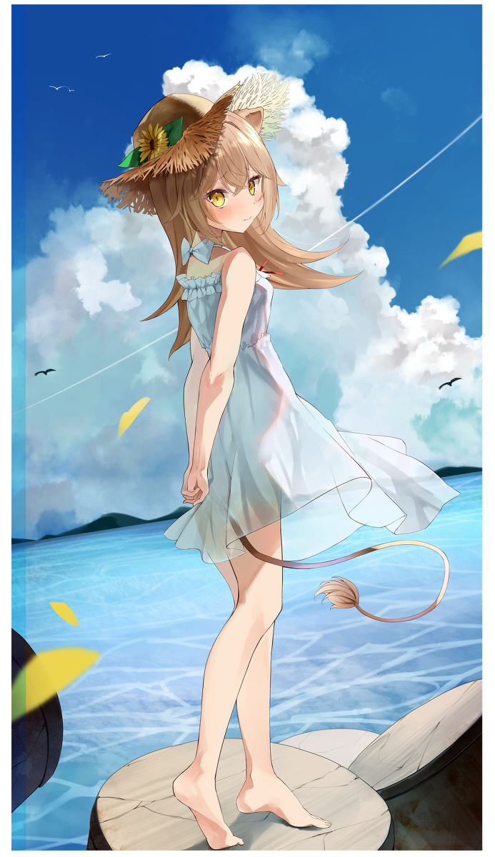 This is a pixiv picture whose title is 夏のらいおん.