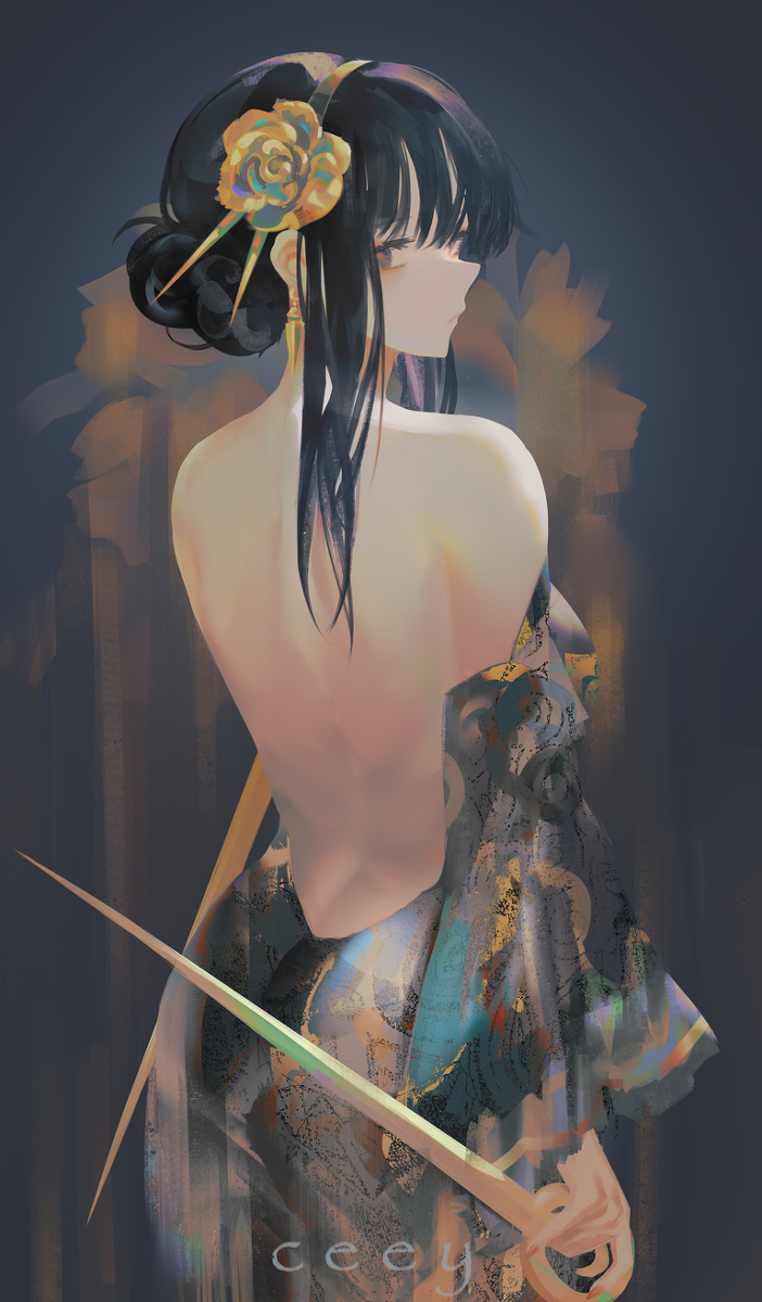 This is a pixiv picture whose title is assassin.