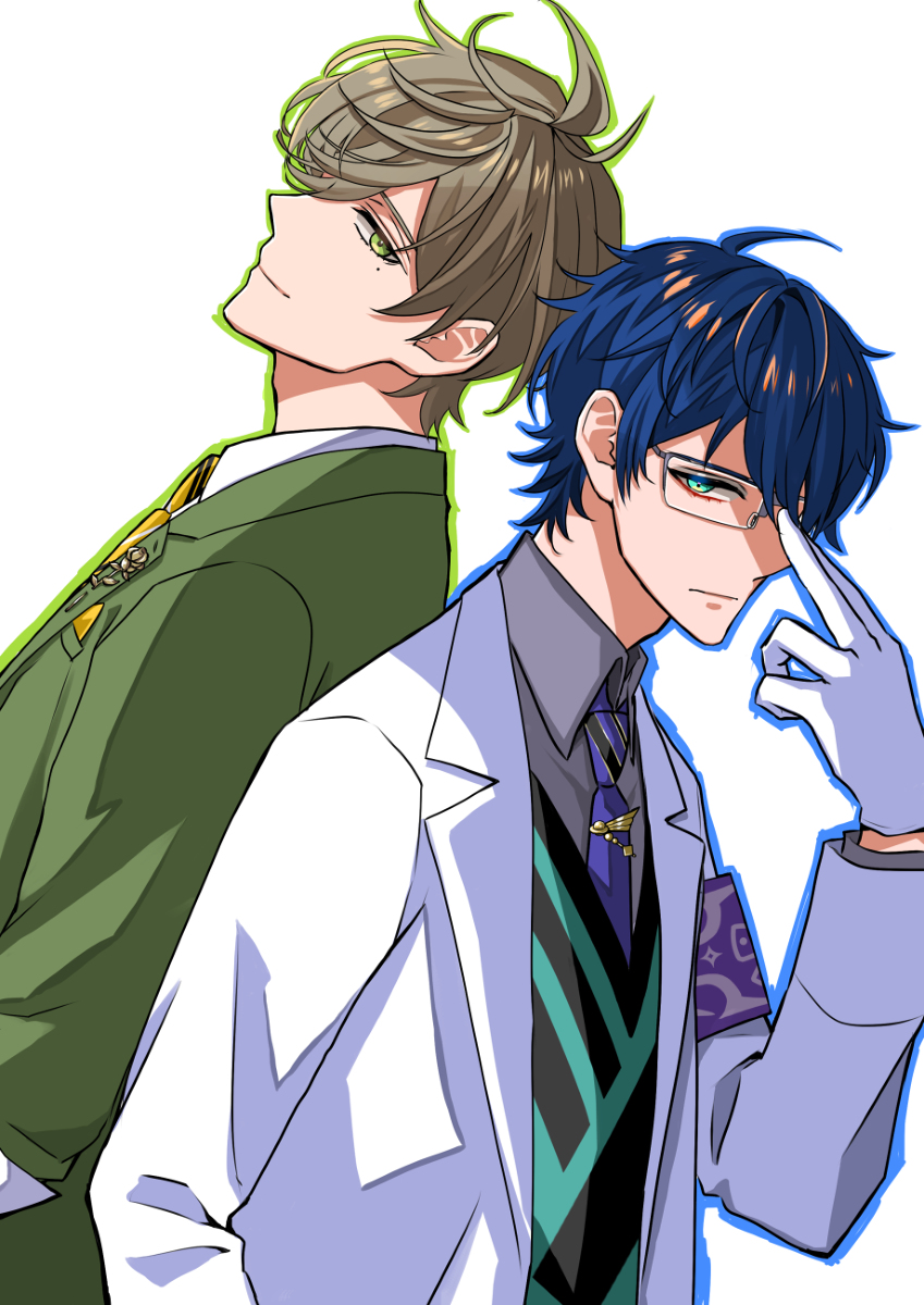 This is a pixiv picture whose title is バーチャルプロフェッサーとマッドサイエンティスト.