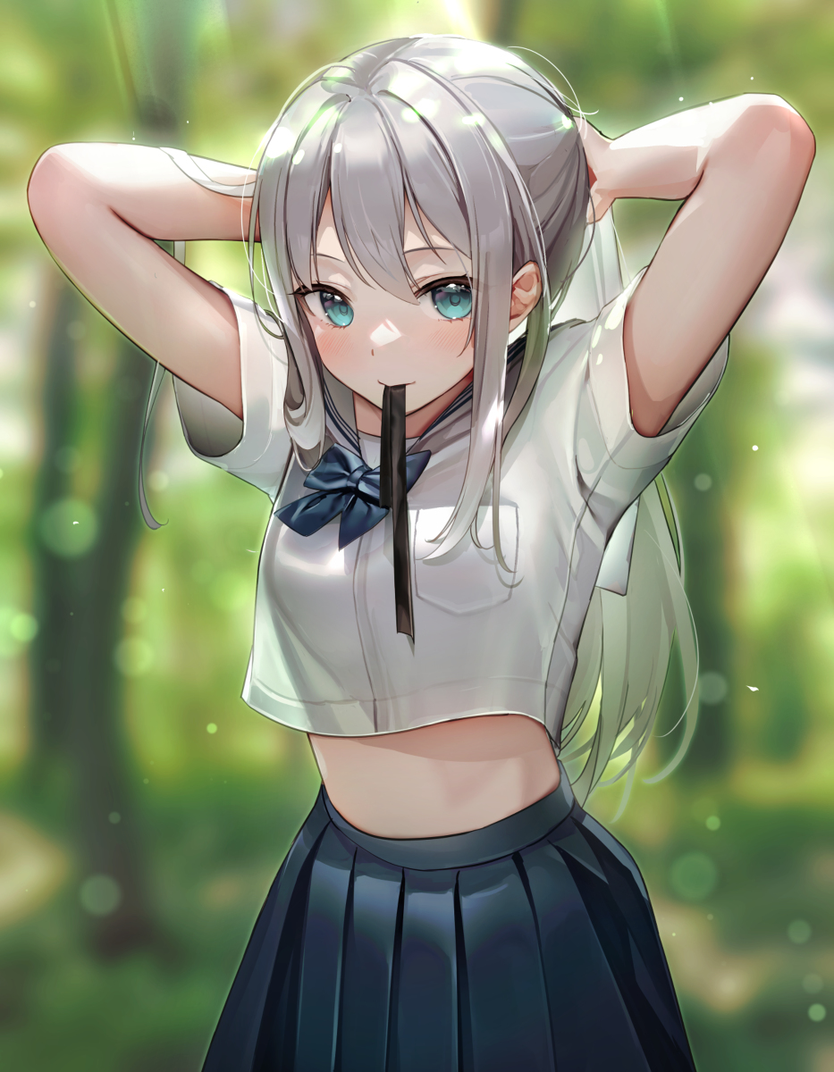 This is a pixiv picture whose title is 🌿.