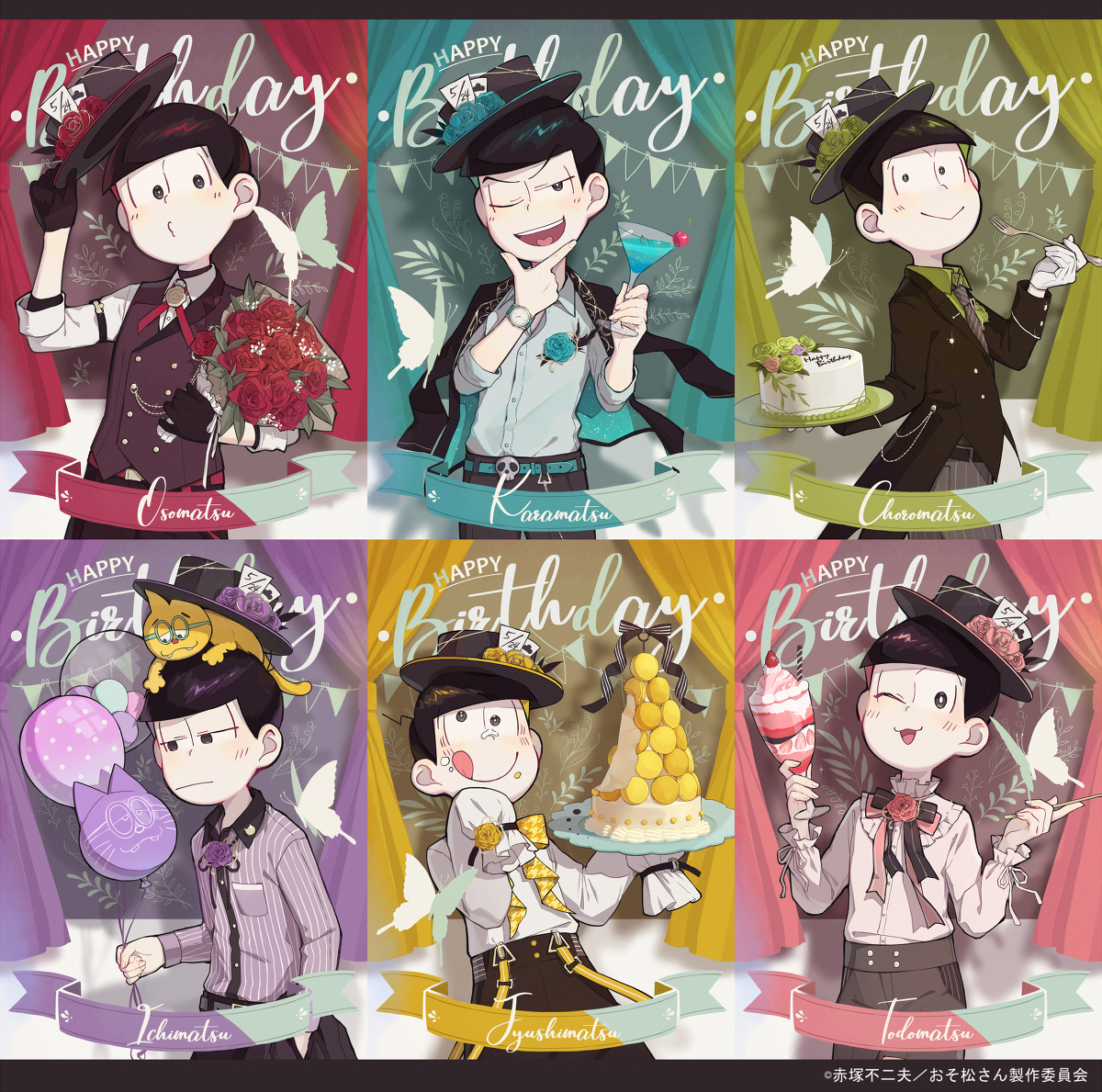 This is a pixiv picture whose title is おそ松さんコラボ  2022.