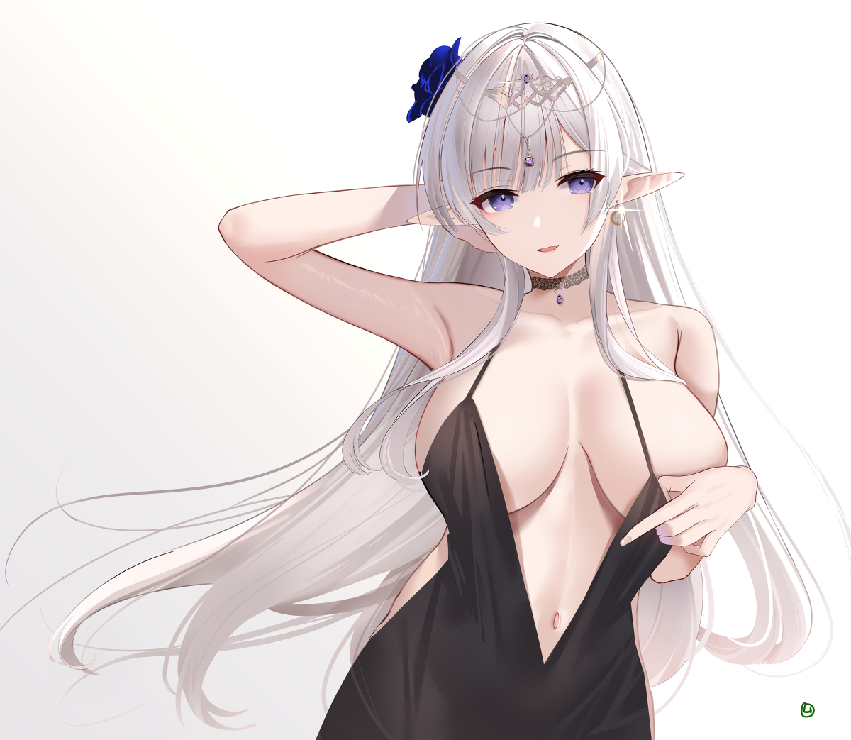 This is a pixiv picture whose title is エルフ.