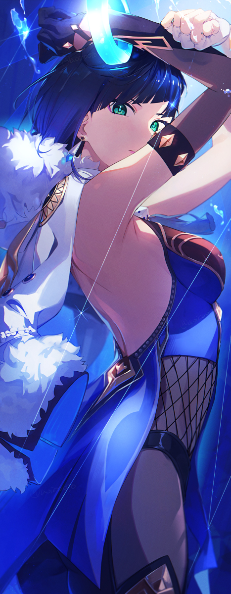 This is a pixiv picture whose title is 夜蘭.