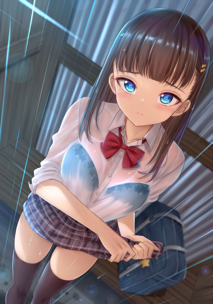 This is a pixiv picture whose title is 雨.