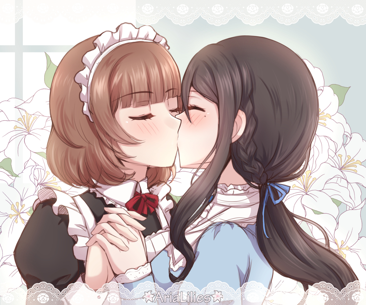 This is a pixiv picture whose title is A Maid & Her Lady.