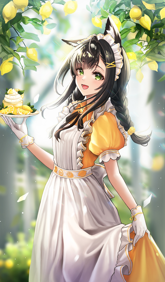 This is a pixiv picture whose title is メード.