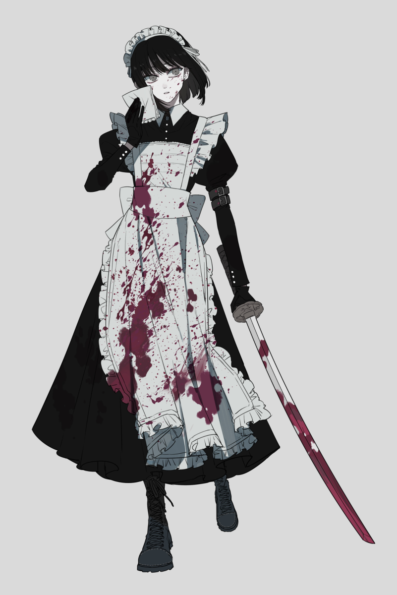 This is a pixiv picture whose title is 掃除完了.