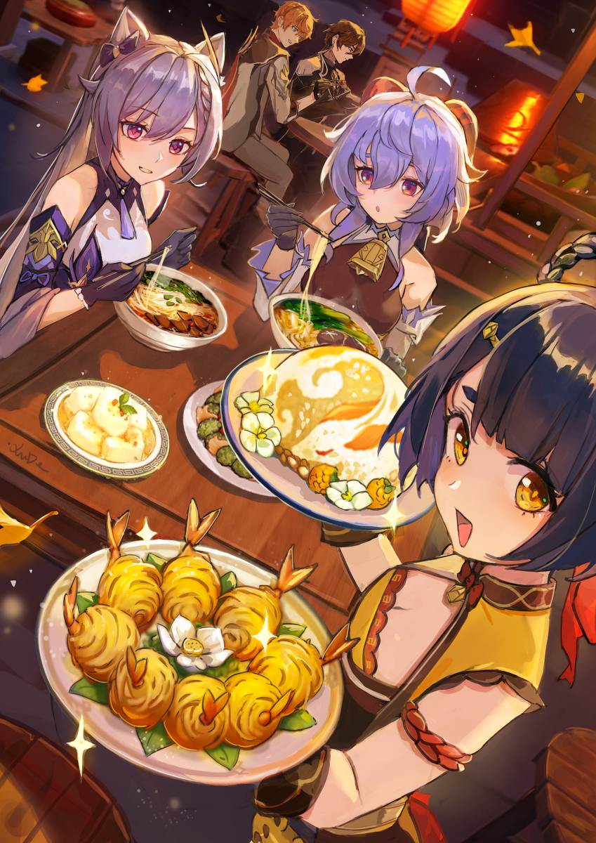 This is a pixiv picture whose title is dinner time.