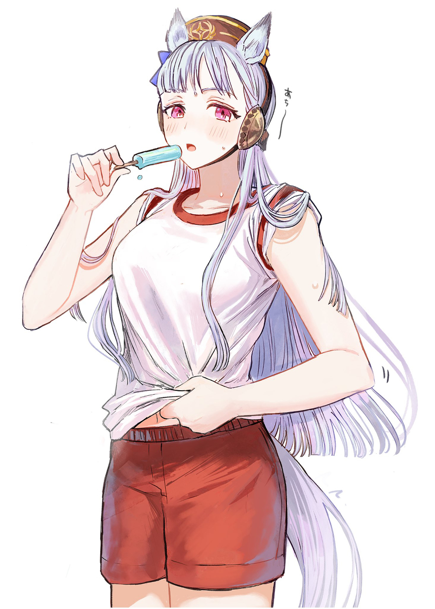 This is a pixiv picture whose title is 暑くね？.