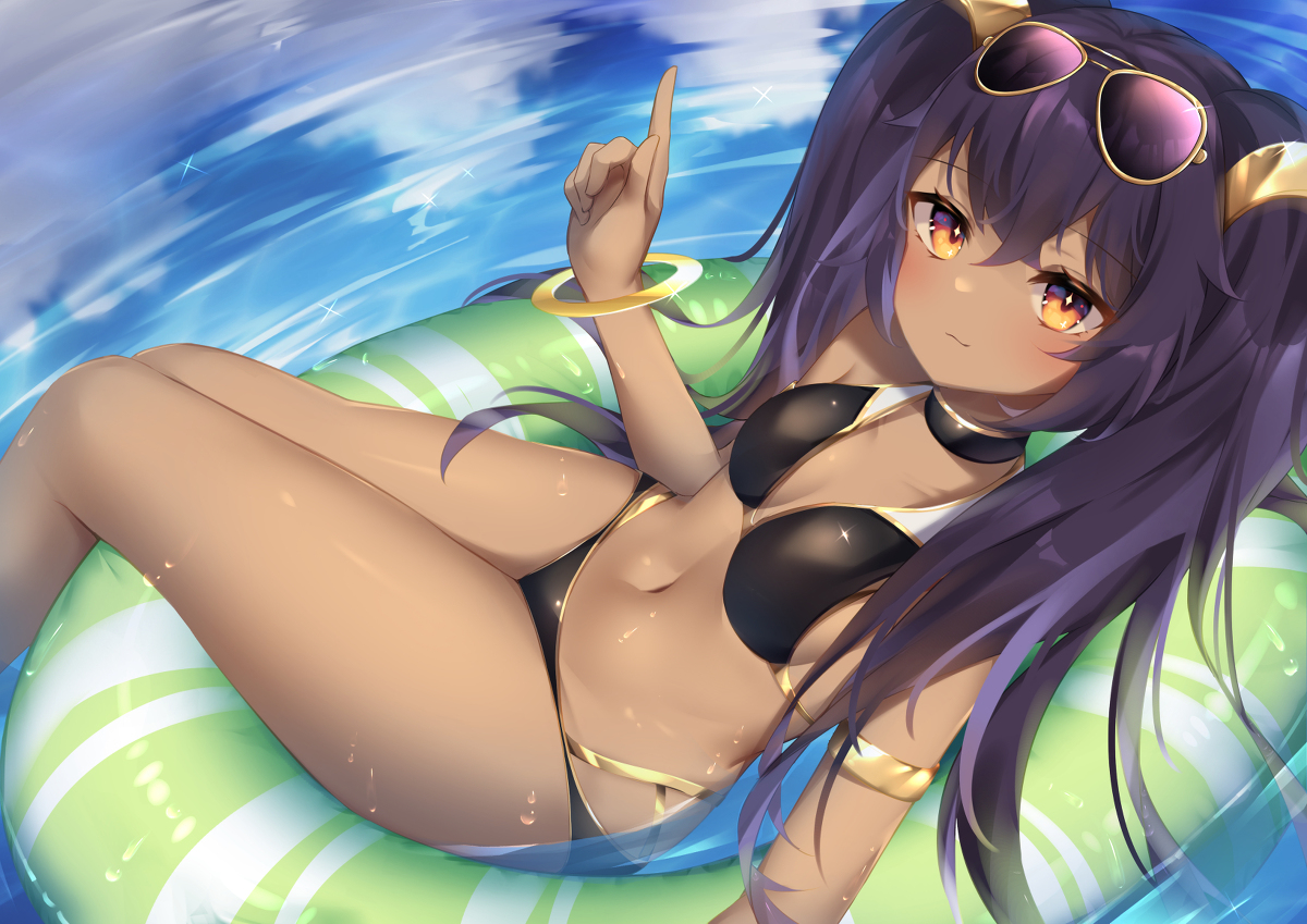 This is a pixiv picture whose title is ネフティム水着.