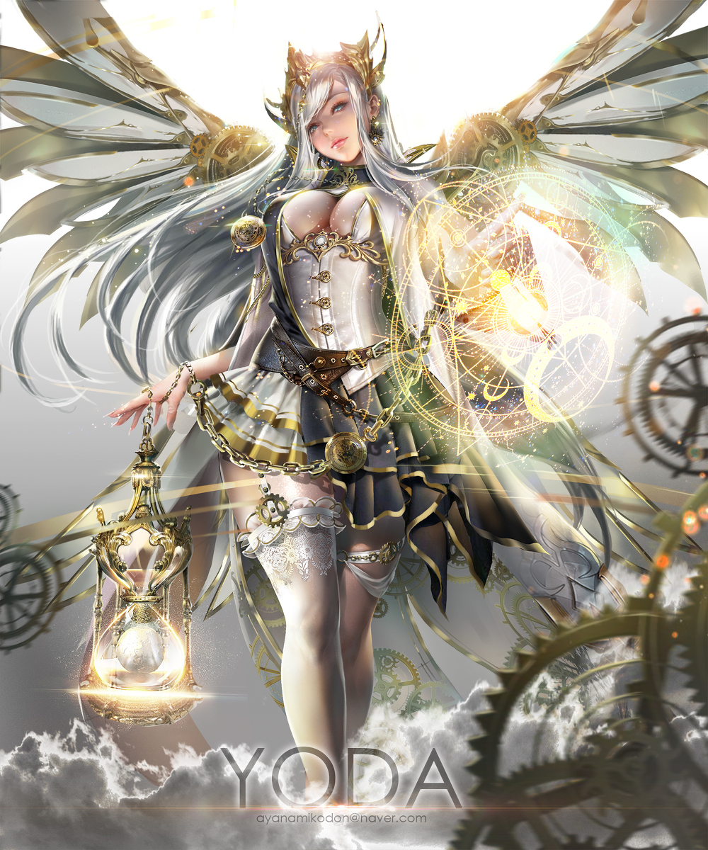 This is a pixiv picture whose title is Time Mage Goddess.