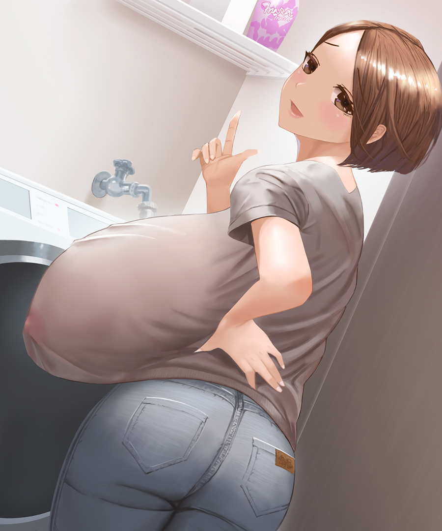 This is a pixiv picture whose title is ブラジャー無いんだけど？.