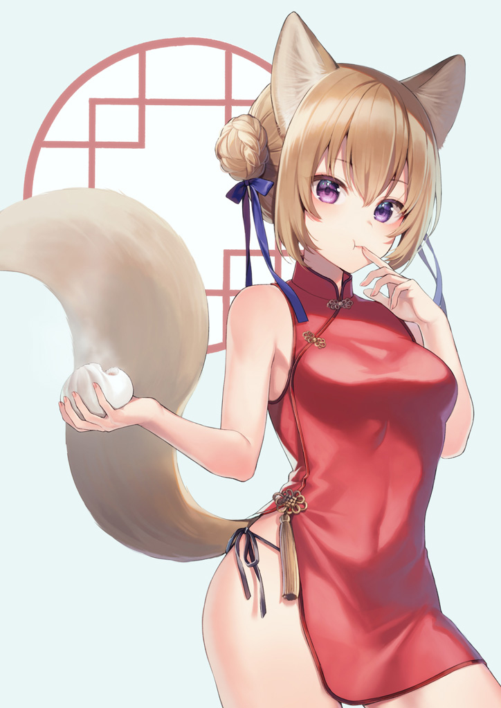 This is a pixiv picture whose title is 肉まん.