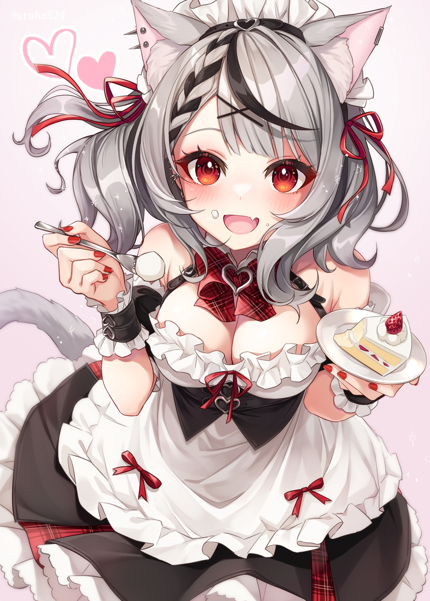This is a pixiv picture whose title is 沙花叉クロヱちゃん生誕祭.