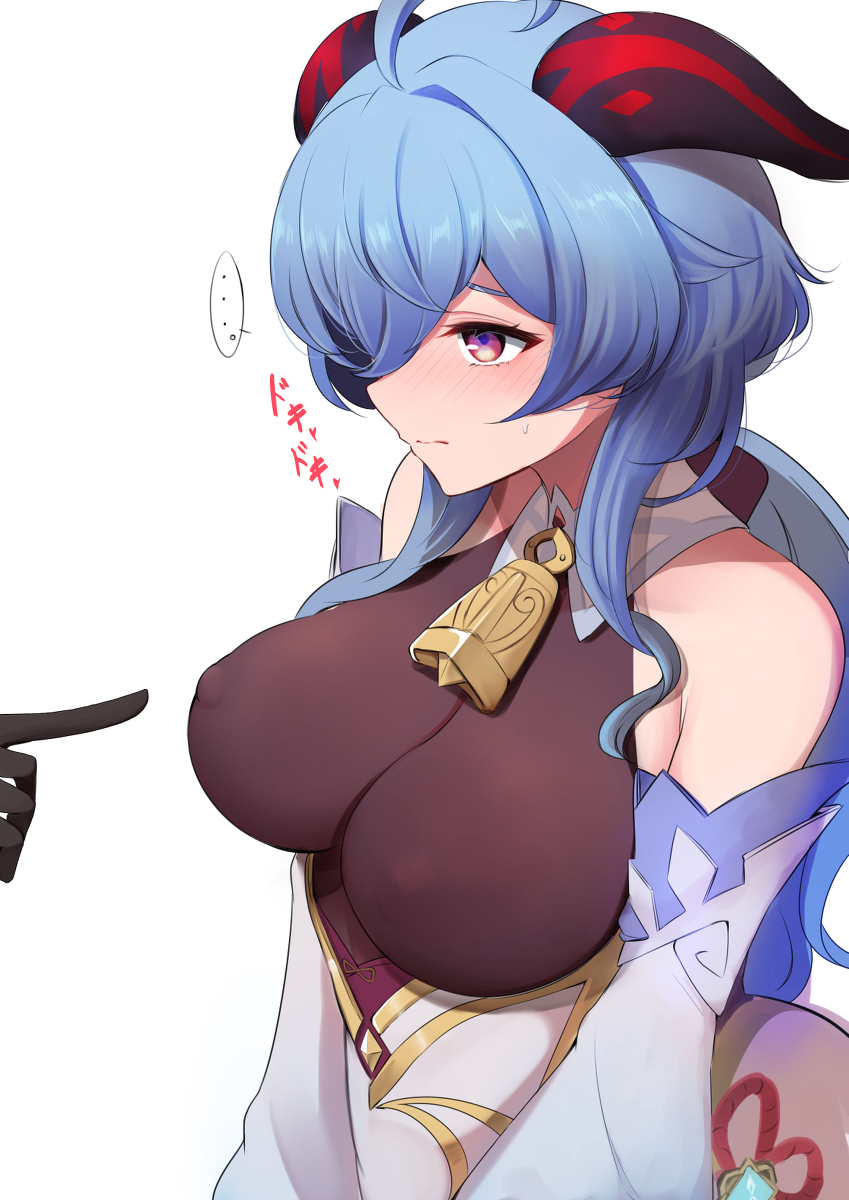 This is a pixiv picture whose title is 甘雨ちゃんtkb当てゲームクソ弱そう.