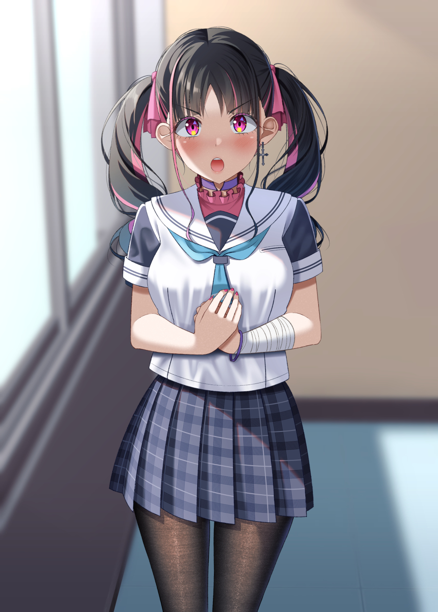 This is a pixiv picture whose title is 「つっ…次の日曜日…一緒に遊びに行かない！？」.