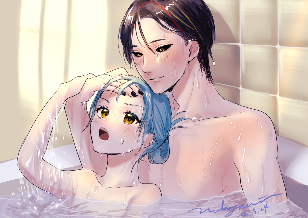 This is a pixiv picture whose title is ディアリムお風呂.