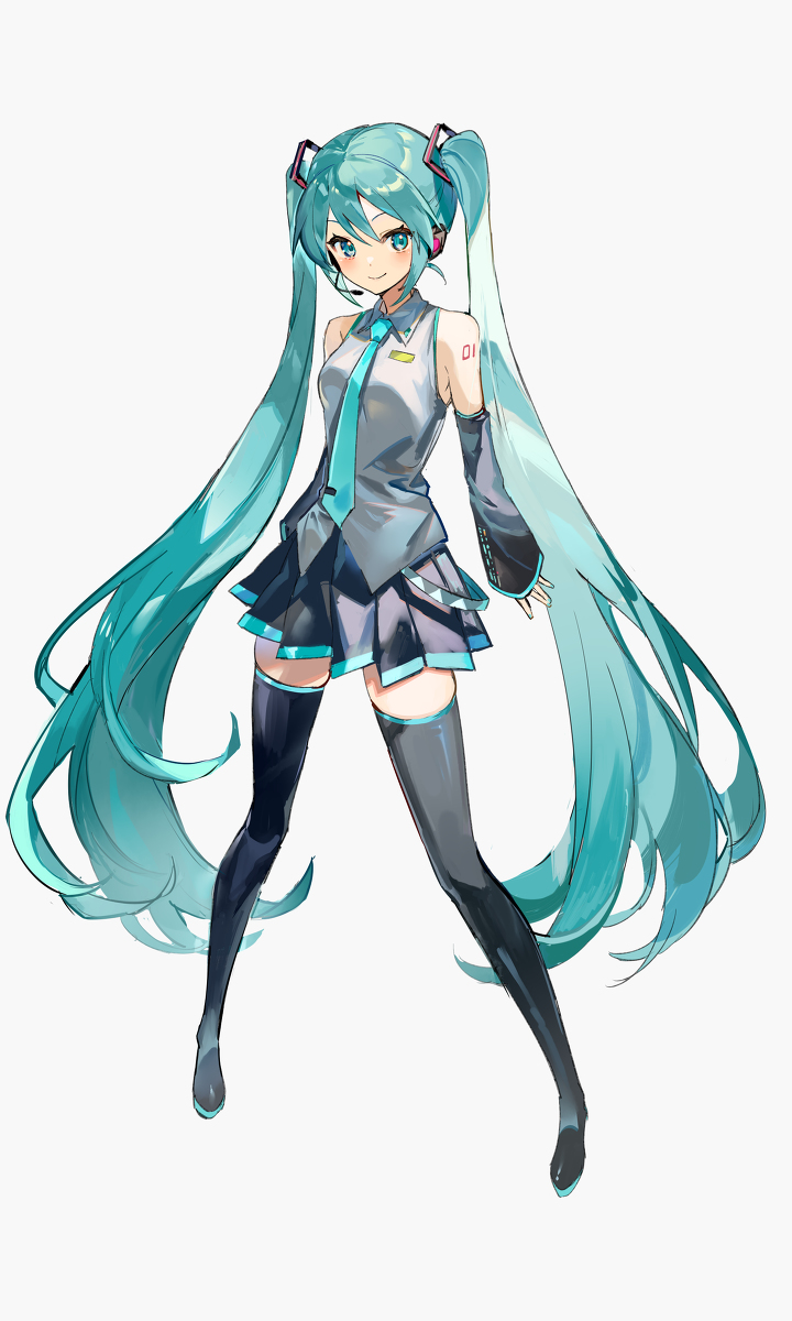 This is a pixiv picture whose title is 初音ミク.