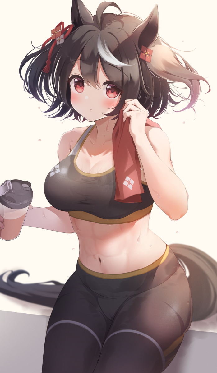 This is a pixiv picture whose title is トレーニング後.