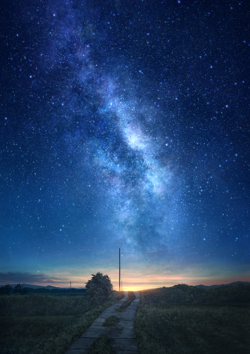 This is a pixiv picture whose title is 帰路.