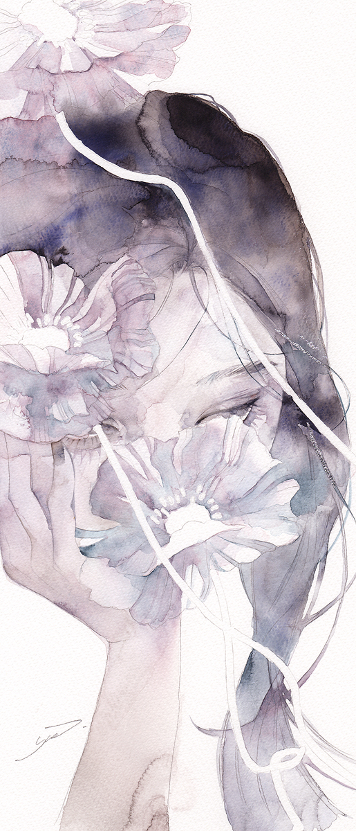 This is a pixiv picture whose title is 短夜（みじかよ）.