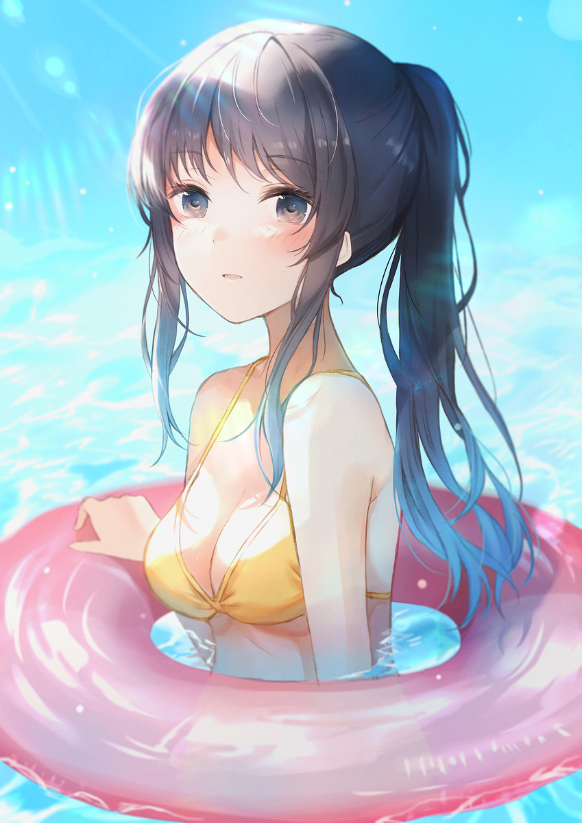 This is a pixiv picture whose title is 夏が待ち遠しい。.