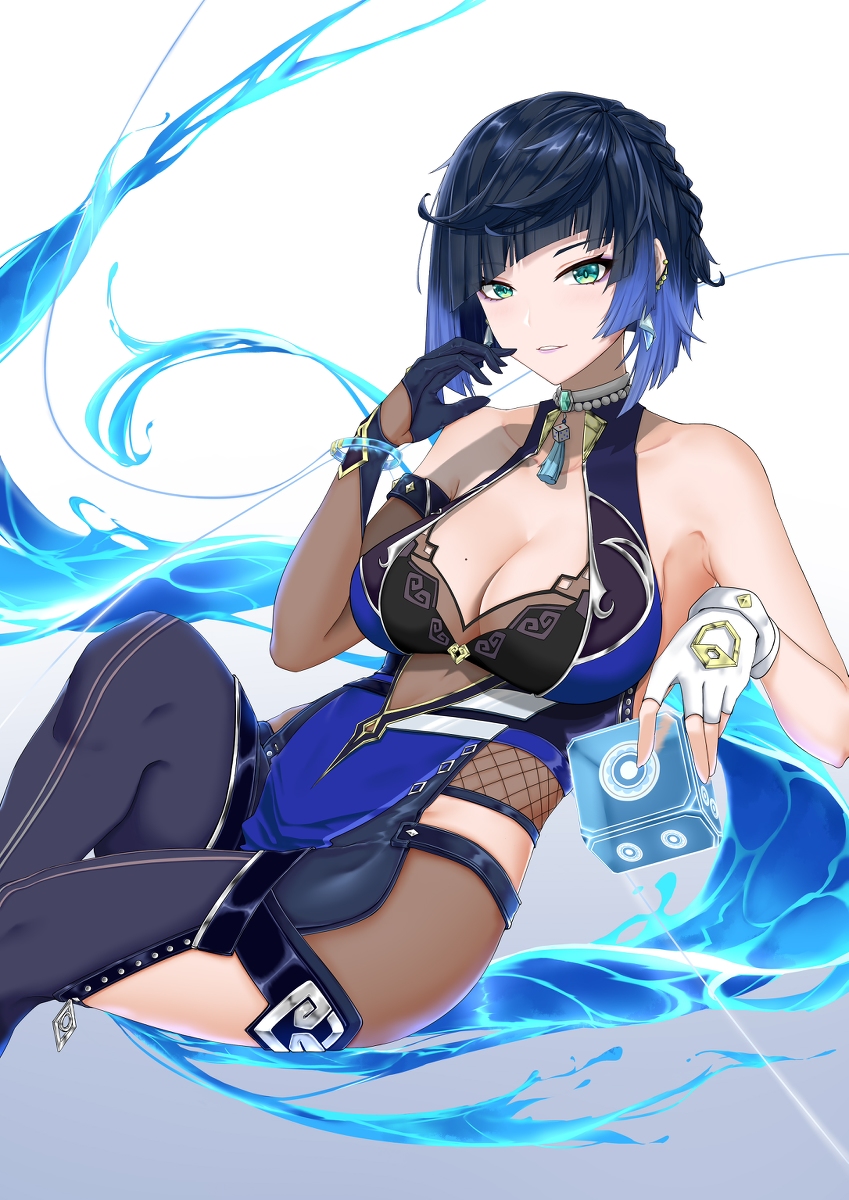 This is a pixiv picture whose title is 夜兰.