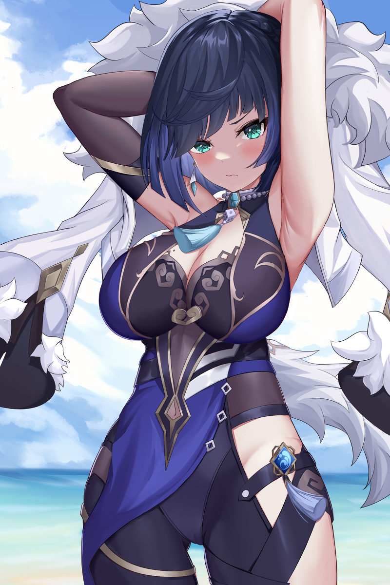 This is a pixiv picture whose title is 腋兰.