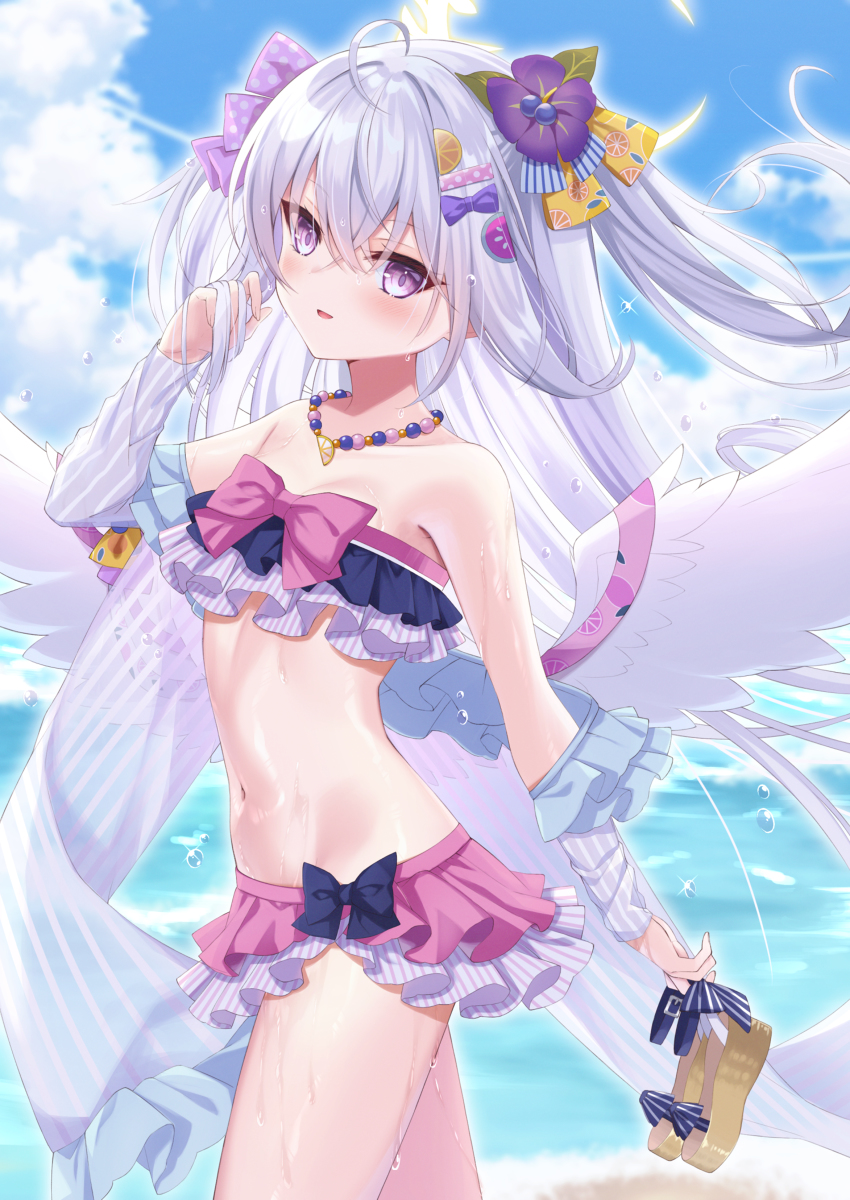 This is a pixiv picture whose title is 水着アズサ.